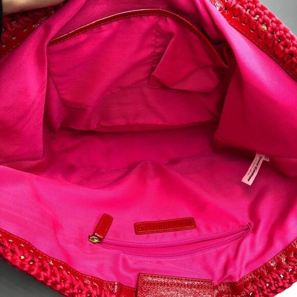 JUICY COUTURE Woven Seagrass Straw Tote Bag Purse Coastal Vacation Beach Charm - Picture 6 of 10